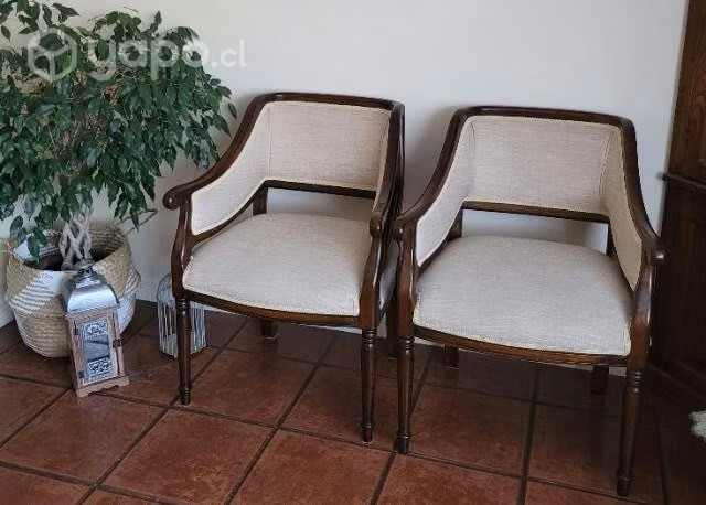 Sitiales de madera de castaño