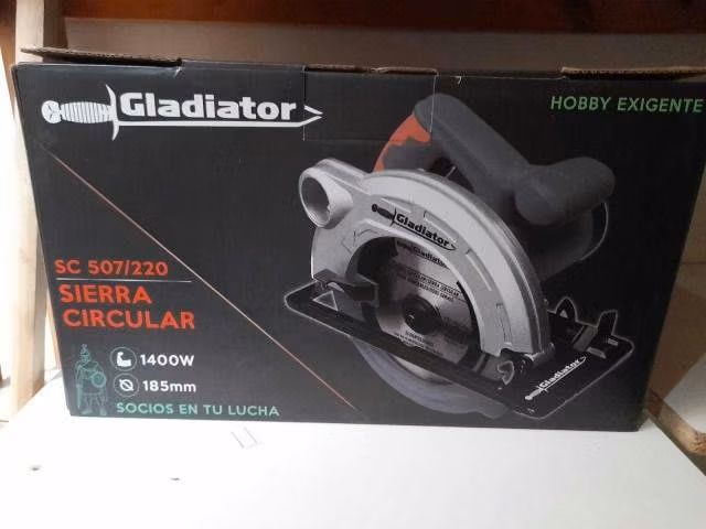 Sierra circular 7 1/4pulg; 1400w