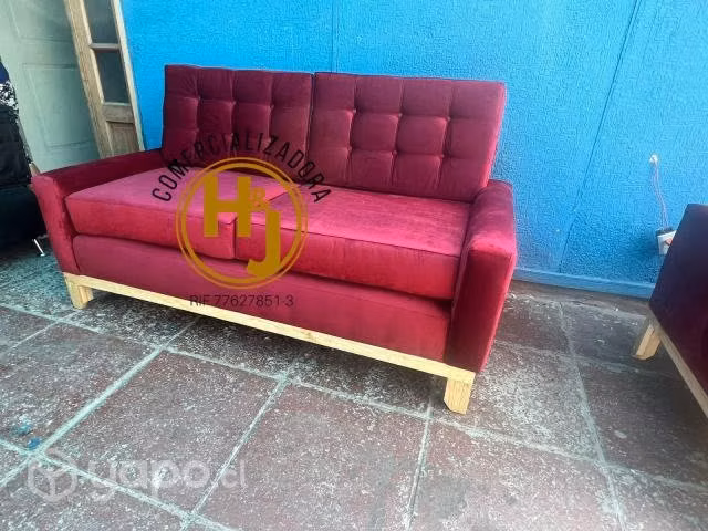 Sillon h en distintos colores en lino o felpa