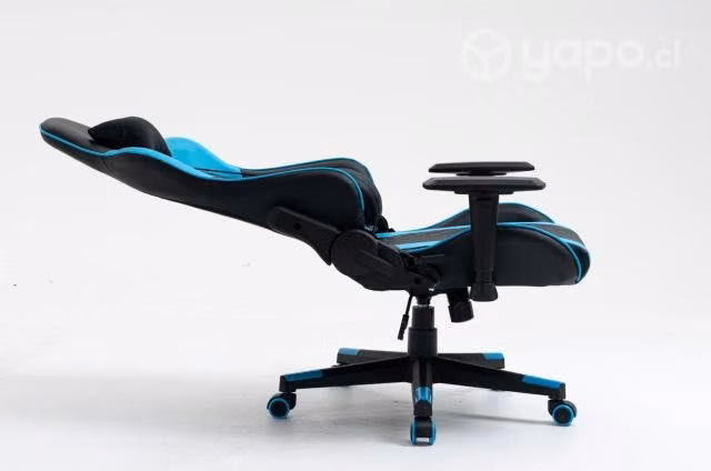 Silla PROFESIONAL gamer Negra / Celeste [NUEVAS]