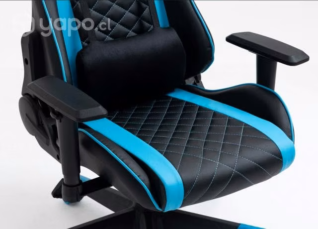 Silla PROFESIONAL gamer Negra / Celeste [NUEVAS]