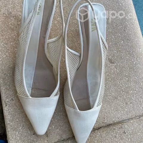 Zapatos marca zara blancos - Imagen 3