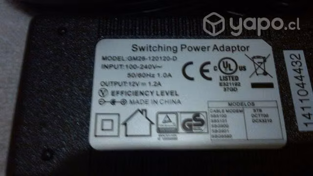 Adaptador 12 Voltios