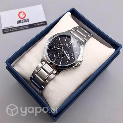 Reloj casio mtpv300d-1a multicalendario nuevos