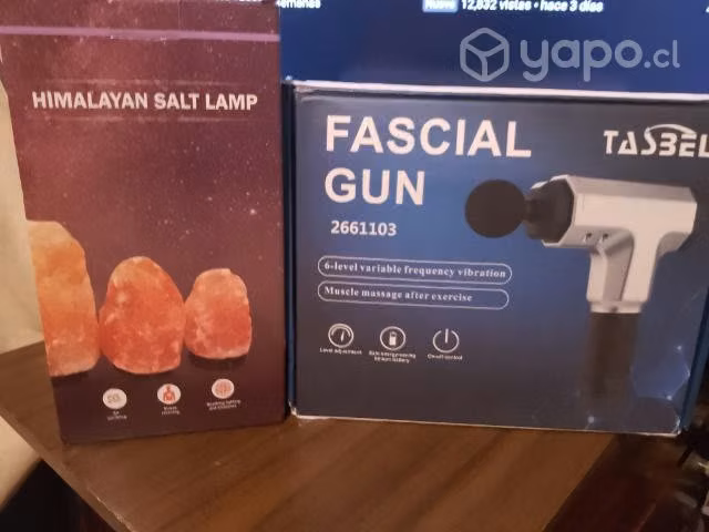 Lámpara de sal y martillo masajiador