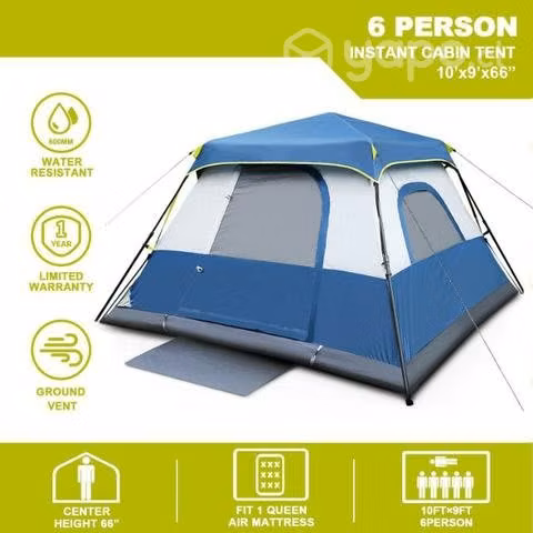 Carpa Qomotop arma fácil, resiste viento y lluvia
