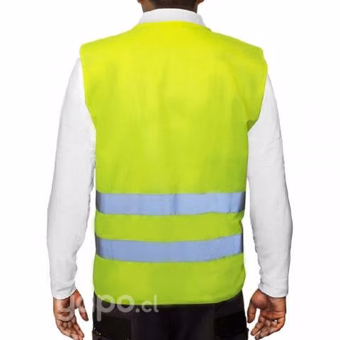 Chaleco Reflectivo Amarillo 2 Cintas Certificado C - Imagen 2