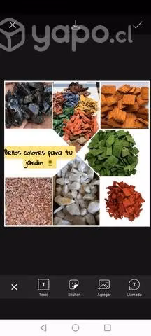 Mulch diferentes colores
