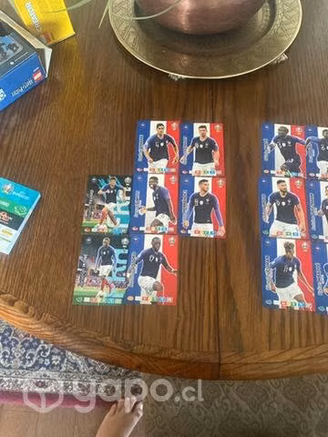 Pack de 15 cartas de francia de la euro 2020