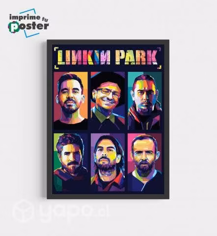 CUADRO DE LINKIN PARK 34x45cm llegar y colgar