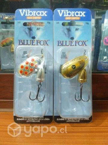Spinner vibrax número 4 pesca truchas
