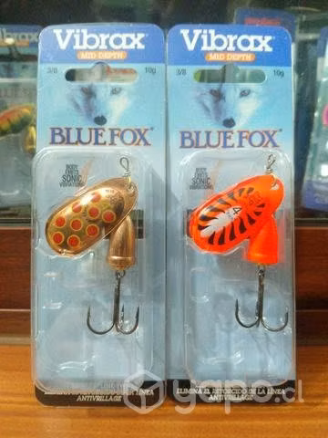 Spinner vibrax número 4 pesca truchas