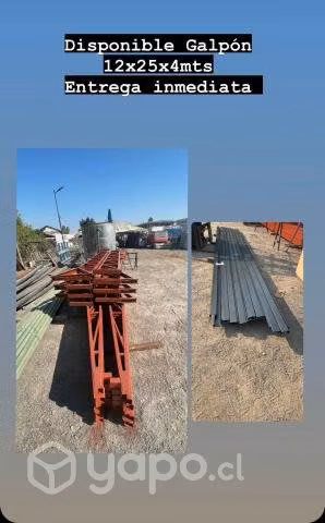 Galpon 12x25x4mts