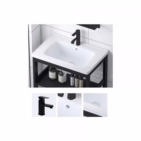 Kit mueble vanitorio mas espejo de baño - Imagen 2