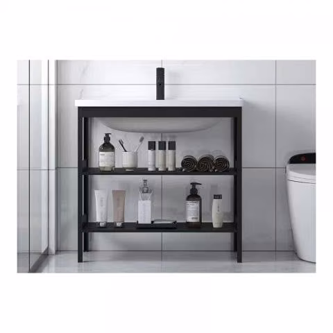 Kit mueble vanitorio mas espejo de baño - Imagen 3