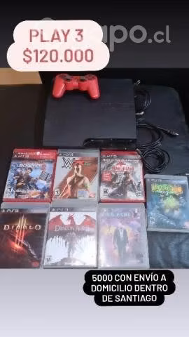 Play 3 con juegos originales