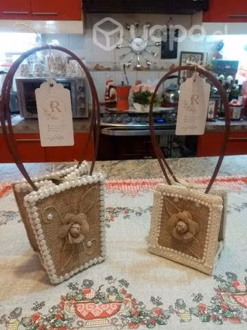 Manualidades en arpillera, un estilo elegante.