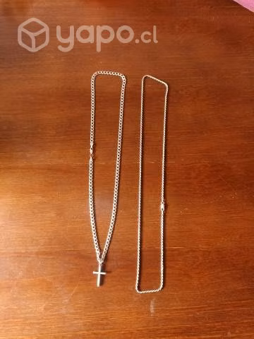 2 cadenas de plata - Imagen 2