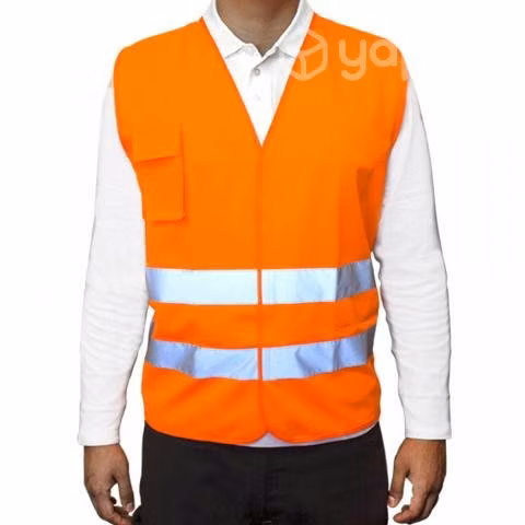 Chaleco Reflectivo Naranjo 2 Cintas Certificado Cl