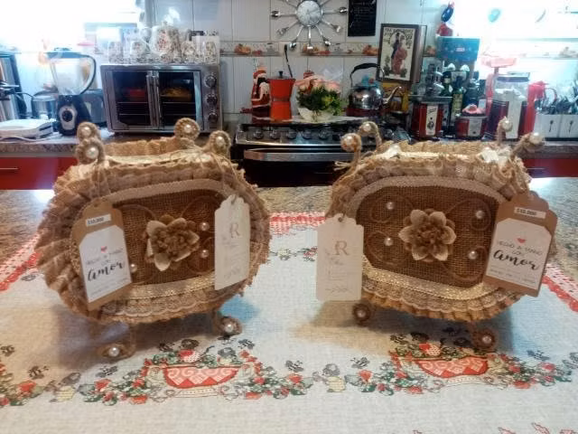 Manualidades en arpillera, un estilo elegante