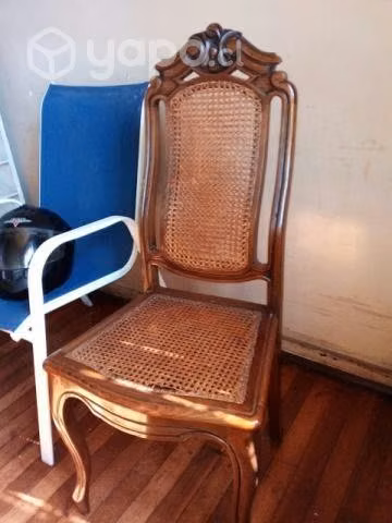 Conjunto de 6 sillas modelo italiano enjuncadas