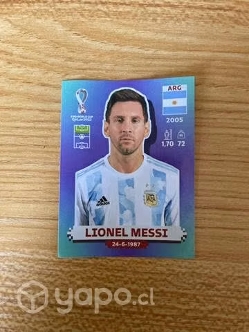 Lámina Messi mundial Qatar 2022