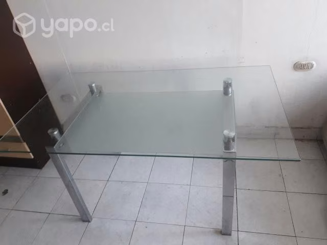 Mesa comedor de vidrio