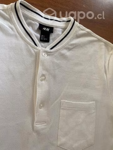 Polera blanca Talla S hombre - Imagen 2