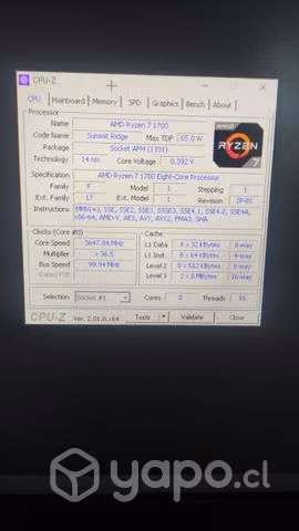 Procesador ryzen 7 1700 8 nucleos - Imagen 2