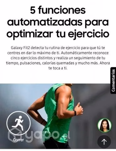 Reloj deportivo Samsung Galaxy Fit2 (Bluetooth)