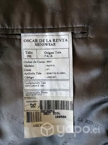 Terno oscar de la renta (hombre)