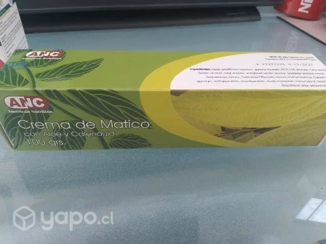 Crema de matico con áloe y caléndula