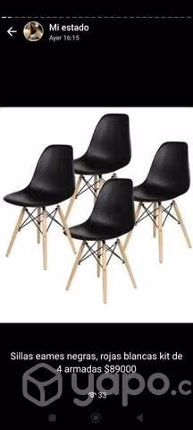 Últimos kit Sillas eames comedor escritorio