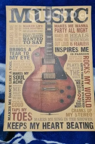 Poster de música 50cm x 35 cm