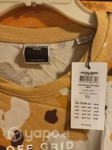 Polera Jack& jones NUEVA CON ETIQUETA