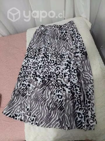 Falda midi print