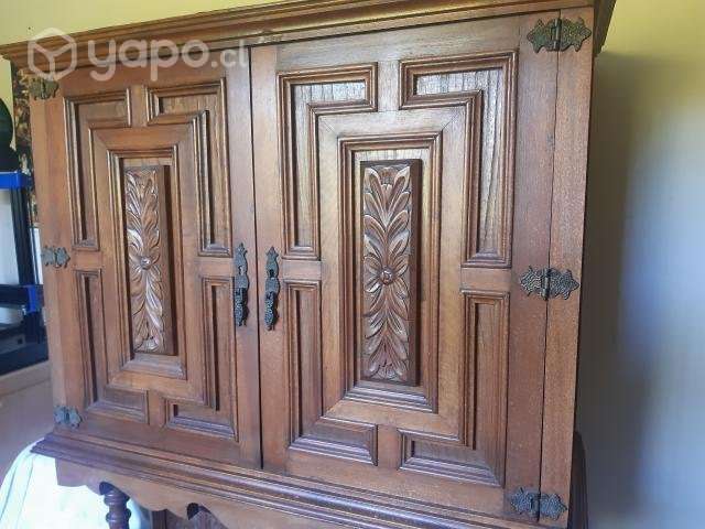 Antiguo bargueño de roble impecable - Imagen 6