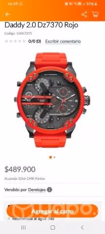 Reloj diesel original y máquina para pulir bauker