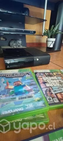 Xbox 360 + 6 juegos, 1 control y kinect