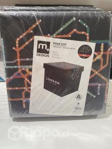 Pouf 38x38x38 M+design NUEVO - Imagen 3