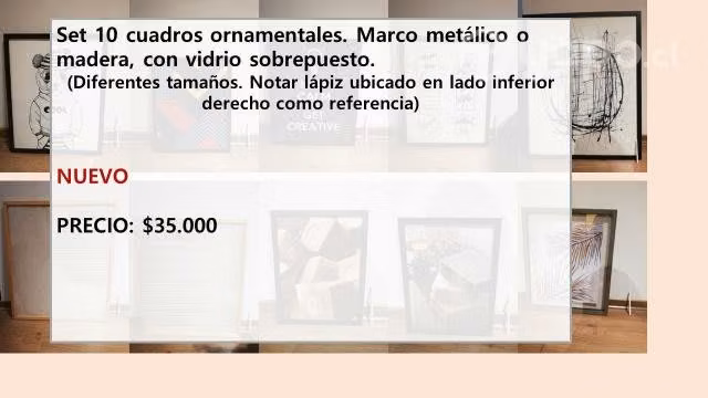 Ser de 10 cuadros ornamentales