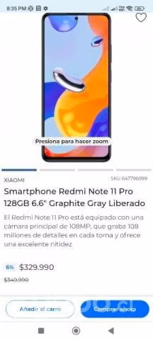 Celular redmi note 11 pro