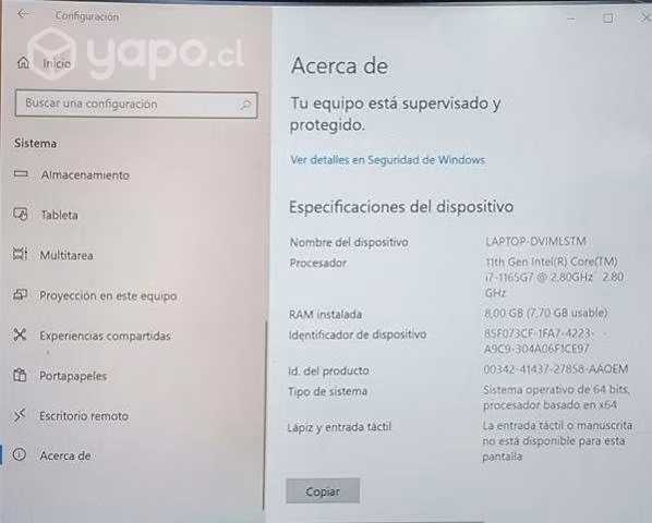 Compuador ASUS i7