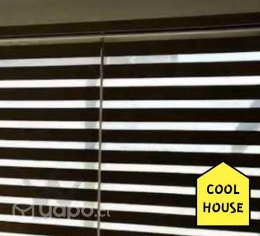 Nuevas Cortinas Roller Dúo de Color Negro 100cms