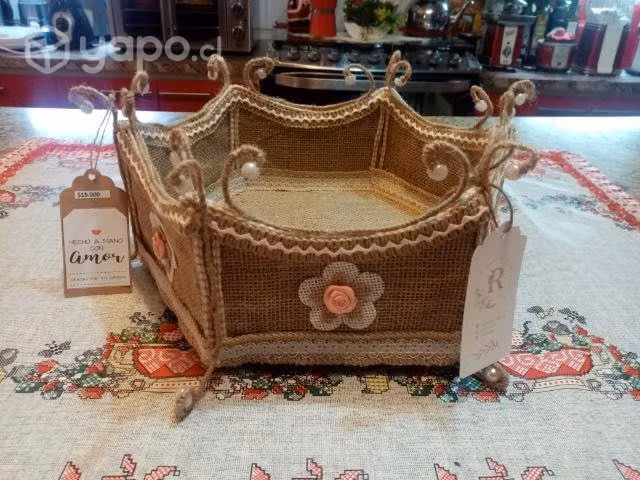 Manualidades en arpillera, un estilo elegante. - Imagen 6