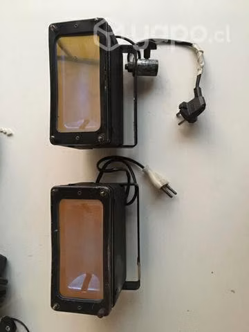 2 Luces halógenas de video con filtro sin ampollet