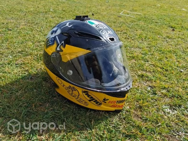 Casco AGV corsa guy Martín + chaqueta Alpine star