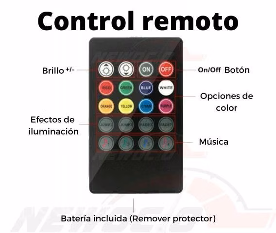 Tira De Luces Led Rgb Interior 48 Led