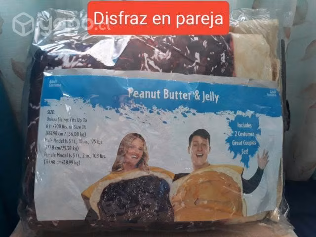 Disfraz Sandwich en pareja