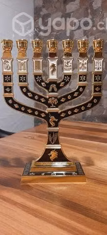 Menorah Candelabro 28 cm más Ptilit (mechas)